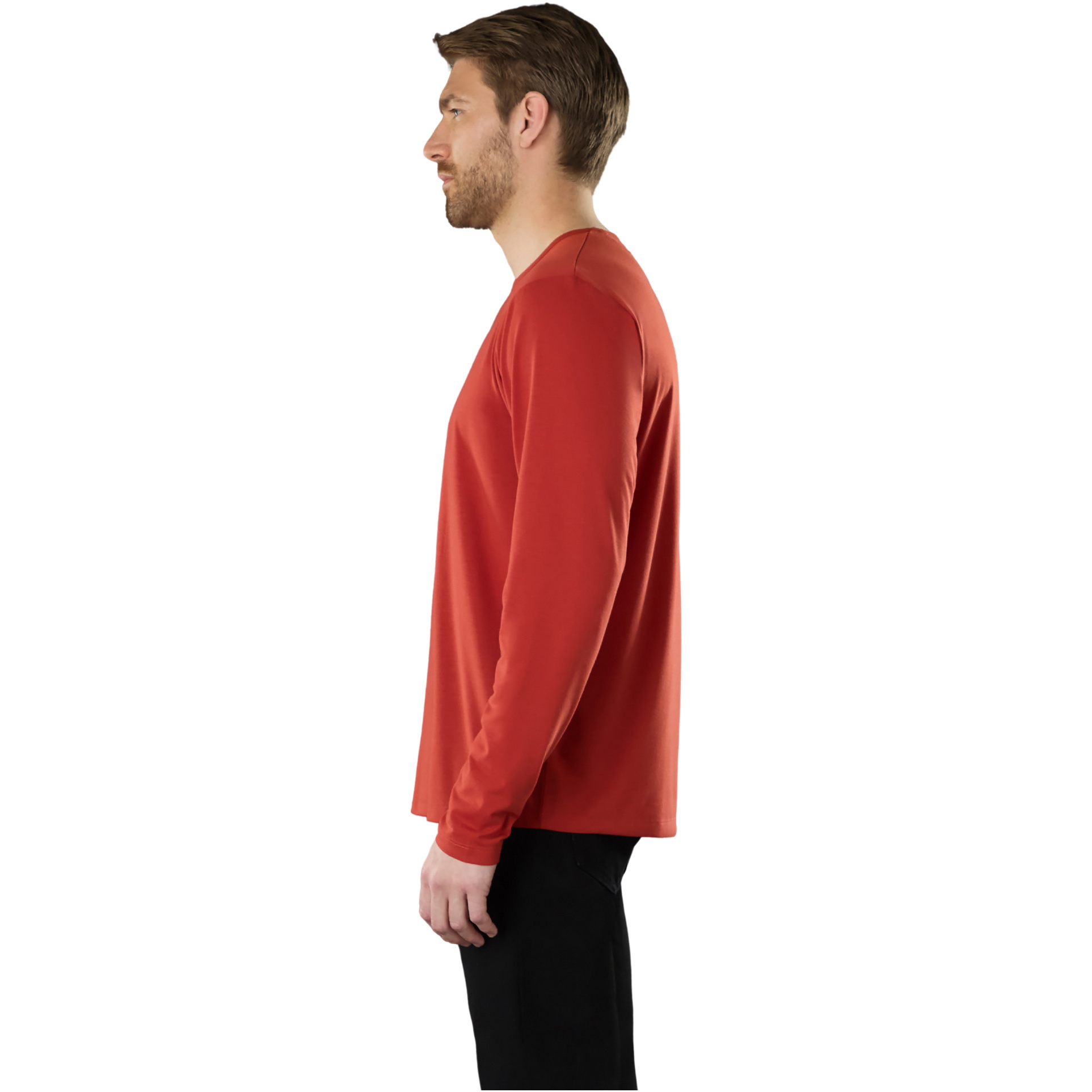 2025 Musto Herre Evo Fast Dry Langærmet T-shirt 84200 - Rust